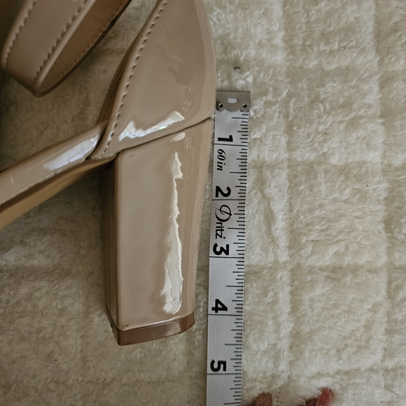 Forever 21 Nude Patent Ankle Strap Heels - Picture 5 of 11